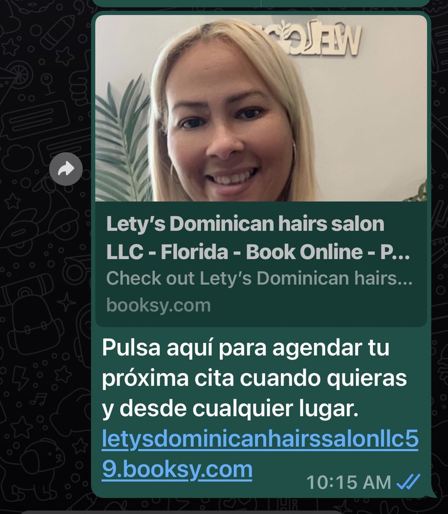 Lety's Dominican Hair Salon Logo