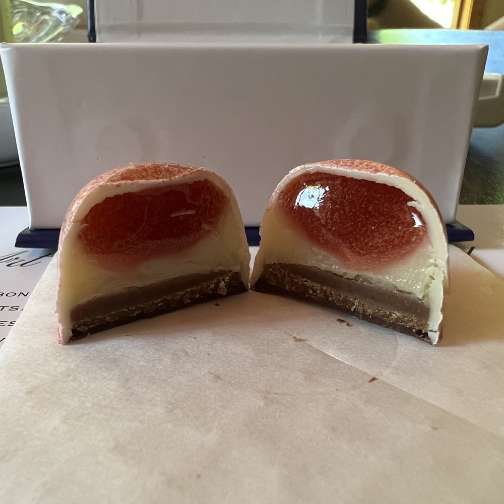 EJ Chocolates - Strawberry Cheesecake Bon Bon - Chocolatiers & Shops Near Me - Woodstock, New York EJ Chocolates - Strawberry Cheesecake Bon Bon - Chocolatiers & Shops Near Me - Woodstock, New York