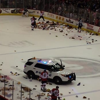 Cincinnati Cyclones - Teddy Bear Toss at Cincinnati Cyclones game - Professional Sports Teams Near Me - Cincinnati, Ohio