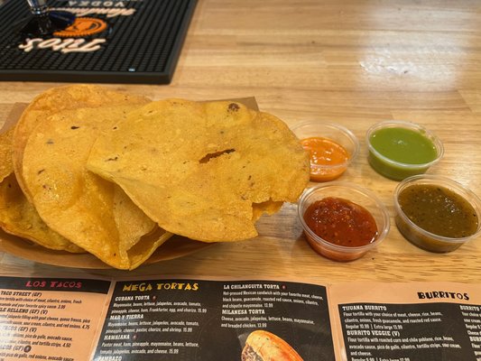 Photo of La Taquiza Taqueria Centro  - Lexington, KY, US. ortilla and salsa