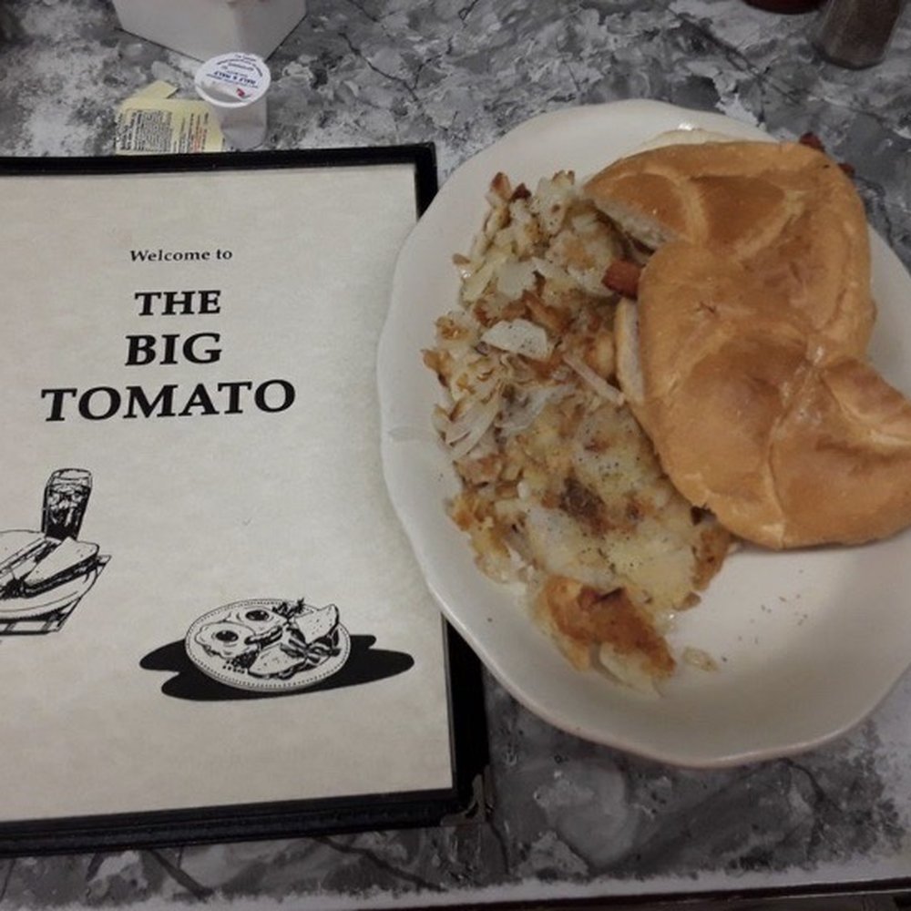 Big Tomato - Original menu with egg sandwich and potatoes - Diners Near Me - Poughkeepsie, New York Big Tomato - Original menu with egg sandwich and potatoes - Diners Near Me - Poughkeepsie, New York