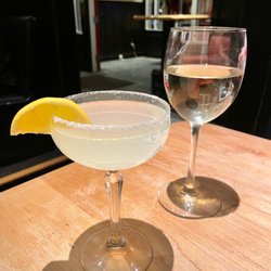 Jackson Square Grill - Lemon Drop Martini & Chardonnay