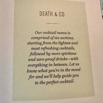 Death & Co - Cocktail Bars Near Me - Denver, Colorado Death & Co - Cocktail Bars Near Me - Denver, Colorado