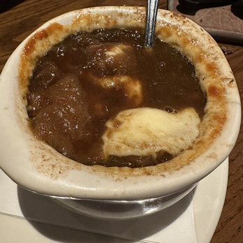 Outback Steakhouse - French Onion Soup (after it was mixed) - Steakhouses Near Me - Lewisville, Texas