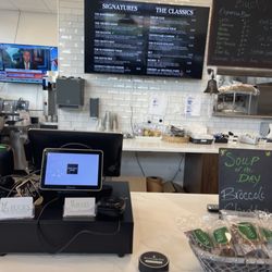 Buck's Deli & Market - Order area with a wall menu