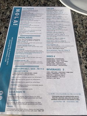 Menu photo 1 HOLA! Taqueria & Bar Roswell, GA Menu photo 1 HOLA! Taqueria & Bar Roswell, GA