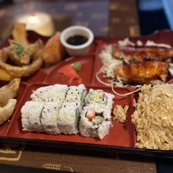 Tsukiji Fusion Sushi - Katy - Salmon teriyaki Bento box