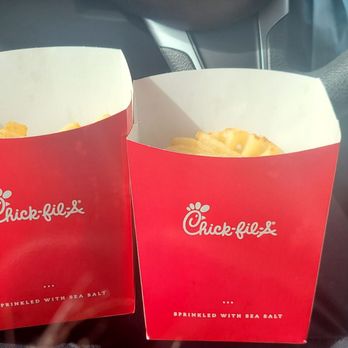 Chick-fil-A - "Large" size that looks like a small size amount inside - Fast Food Near Me - Salinas, California Chick-fil-A - "Large" size that looks like a small size amount inside - Fast Food Near Me - Salinas, California