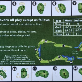 Summerfield Crossings Golf Club - Greens card - Golf Near Me - Riverview, Florida