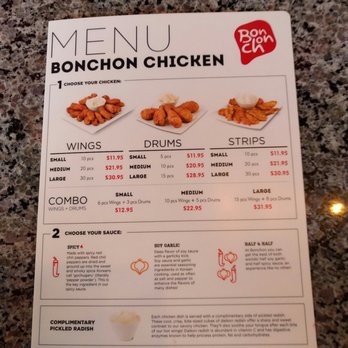 Bonchon South West Las Vegas - Menu page 1 - Chicken Wings Near Me - Las Vegas, Nevada Bonchon South West Las Vegas - Menu page 1 - Chicken Wings Near Me - Las Vegas, Nevada