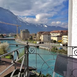 Boutique Hotel Bellevue Interlaken - View from room!