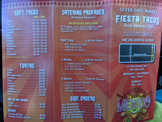 Menu photo 6 Fiesta Tacos Beaumont, CA Menu photo 6 Fiesta Tacos Beaumont, CA