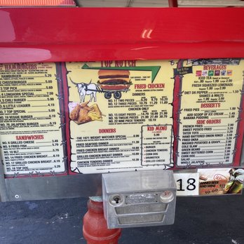 Top Notch - Original menu board - Fast Food Near Me - Austin, Texas Top Notch - Original menu board - Fast Food Near Me - Austin, Texas
