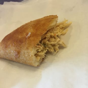 Arepas, Café & More - Shredded chicken empanada - Venezuelan Near Me - Altamonte Springs, Florida Arepas, Café & More - Shredded chicken empanada - Venezuelan Near Me - Altamonte Springs, Florida