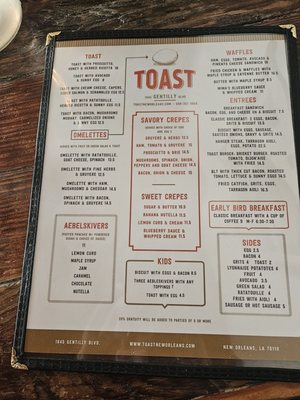 Menu photo 5 Toast New Orleans, LA Menu photo 5 Toast New Orleans, LA