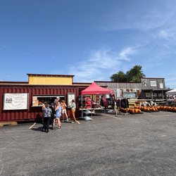 Louisburg Cider Mill - Outside the country store where you can see the hard cider booth
