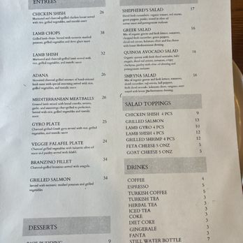 Smyrna Mediterranean Cafe & Grill - Menu - Greek Near Me - Ramsey, New Jersey