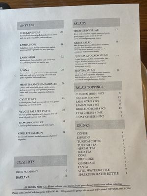 Menu photo 4 Smyrna Mediterranean Cafe & Grill Ramsey, NJ