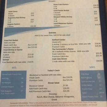 Commander's Shellfish Camp - Bars Near Me - St. Augustine, Florida