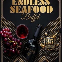 Celebrate our 35th Anniversary Event with Chef Rigo's Endless Seafood Buffet! Join us on June 12th, 2026, for an unforgettable feast.