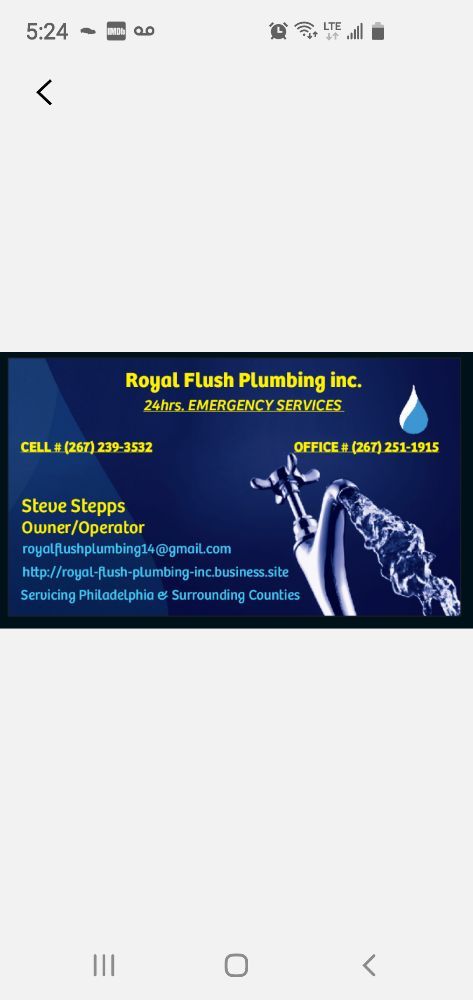 Slide of Royal Flush Plumbing