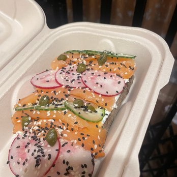 Sanaa Cafe - Smoked salmon and cream cheese toast - Cafes Near Me - Oakland, California Sanaa Cafe - Smoked salmon and cream cheese toast - Cafes Near Me - Oakland, California