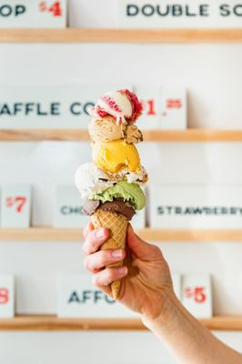 Double Rainbow Ice Cream by null