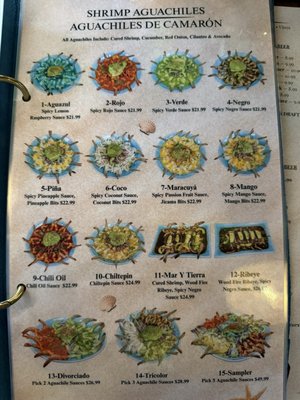 Menu photo 7 Aguazul San Antonio, TX