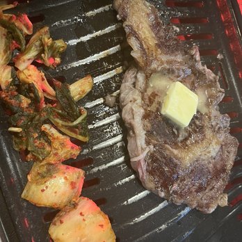 K-BBQ & Bar - Ribeye w/butter & kimchi - Korean Near Me - Orlando, Florida