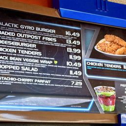 Galactic Grill menu (April 2025)