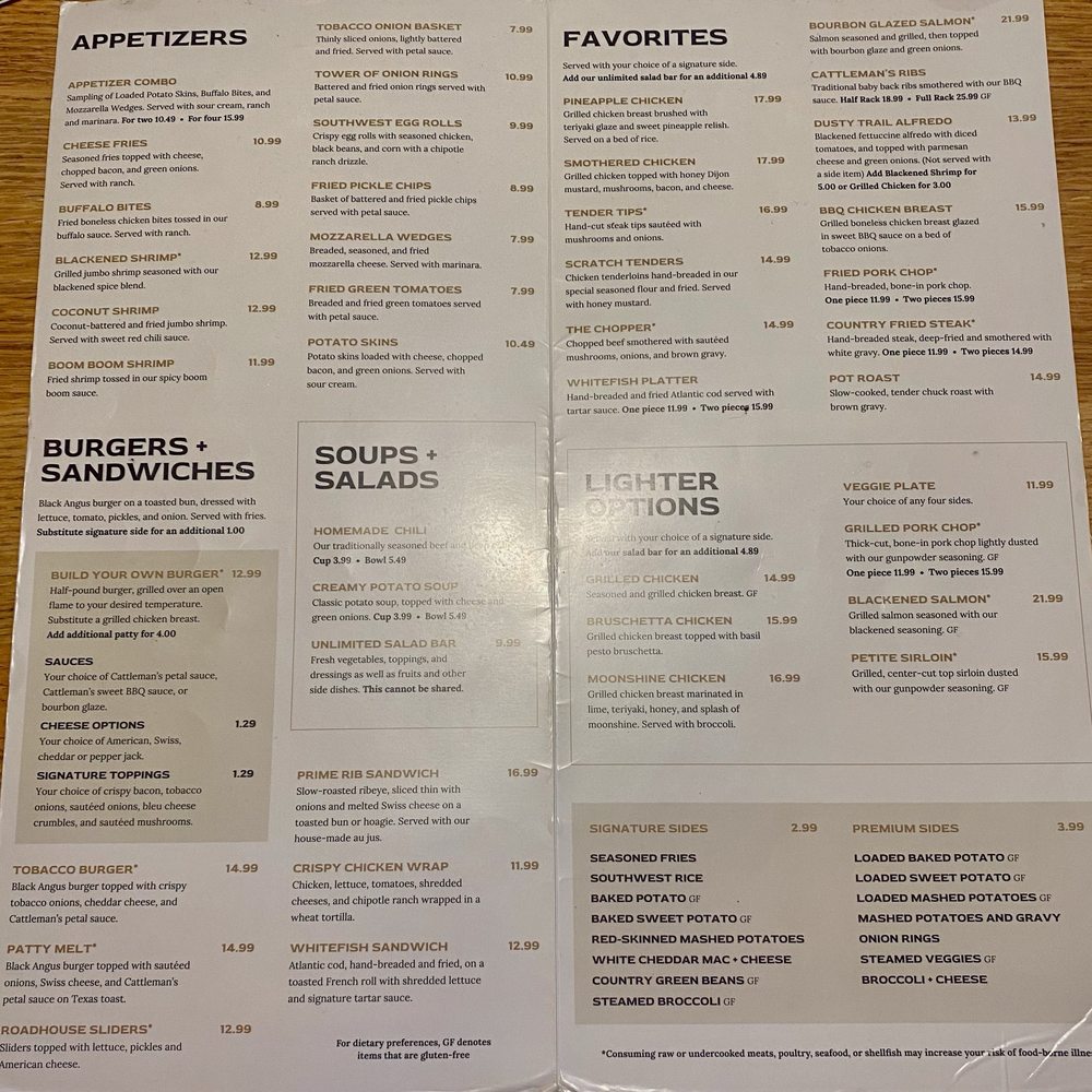Menu, side 1 -- September 2024