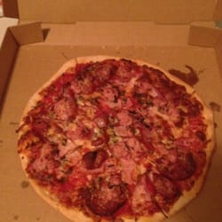 Made in Italy Rose Bay - My meat lovers pizza. Yummo.