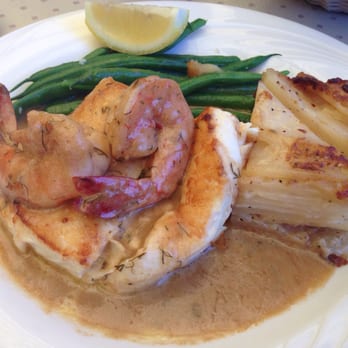 Sandbar & Grill - Halibut and prawn special! - Seafood Near Me - Monterey, California Sandbar & Grill - Halibut and prawn special! - Seafood Near Me - Monterey, California