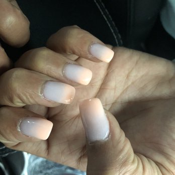 Milluxury Nail Spa - Too thick and if you look closely you can see one of the nail tips is translucent compared to the others. - Nail Salons Near Me - Mill Creek, Washington Milluxury Nail Spa - Too thick and if you look closely you can see one of the nail tips is translucent compared to the others. - Nail Salons Near Me - Mill Creek, Washington