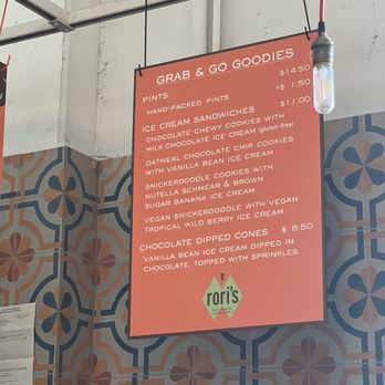 Rori's Artisanal Creamery - Grab & go goodies prices as of 2/15/2025 - Ice Cream & Frozen Yogurt Near Me - Santa Barbara, California Rori's Artisanal Creamery - Grab & go goodies prices as of 2/15/2025 - Ice Cream & Frozen Yogurt Near Me - Santa Barbara, California