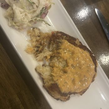 Scrambled Kitchen & Coffee - Crab cake w/ slaw - Breakfast & Brunch Near Me - Myrtle Beach, South Carolina