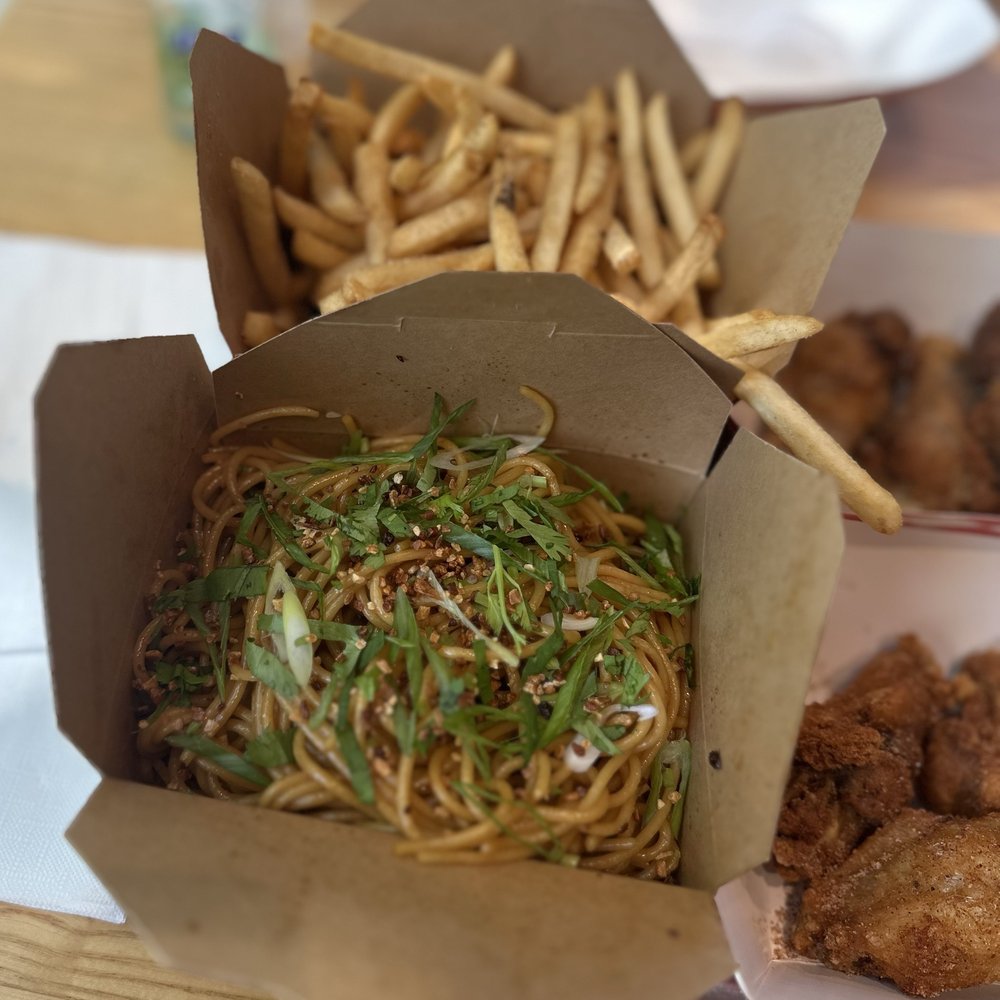 Shlap Muan - Garlic Noodles and Fries. - Cambodian Near Me - Monrovia, California