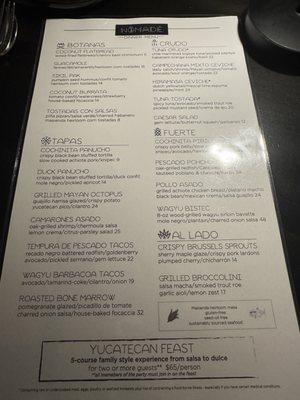 Menu photo 3 Nomade Austin, TX