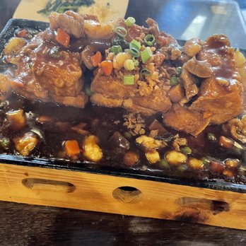 Banana Leaf - Sizzling Malaysian Style Bean Curd - Malaysian Near Me - Houston, Texas