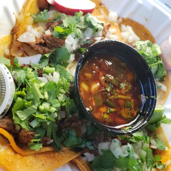 Taqueria La Patrona - Birria. I think its either pork or beef - Food Trucks Near Me - Columbia, Maryland Taqueria La Patrona - Birria. I think its either pork or beef - Food Trucks Near Me - Columbia, Maryland