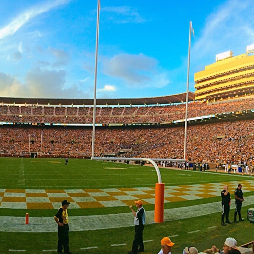 Neyland Stadium - Panoramic view from Section M Row 6 Seats 1&2. This was against the Western Carolina Catamounts 19 Sept. 2015. Final UT 55 WCU 10 - Stadiums & Arenas Near Me - Knoxville, Tennessee