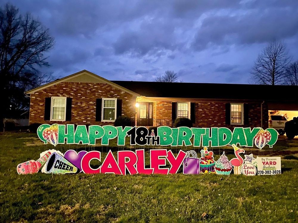 BIG OCCASION YARD GREETINGS Updated June 2024 Request Information