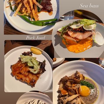 Nudibranch - Flat iron, sea bass, pork bowel, turkey neck, and mushroom - Spanish Near Me - New York, New York Nudibranch - Flat iron, sea bass, pork bowel, turkey neck, and mushroom - Spanish Near Me - New York, New York