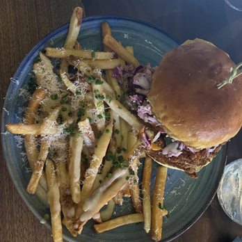Eureka! - Spicy Fried Chicken Sandwich - American Near Me - Cupertino, California Eureka! - Spicy Fried Chicken Sandwich - American Near Me - Cupertino, California