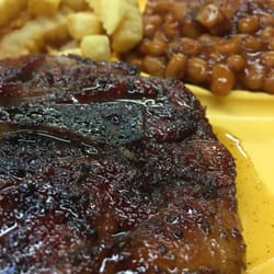 Louise Open Pit Barbeque - Pork Steak goodness