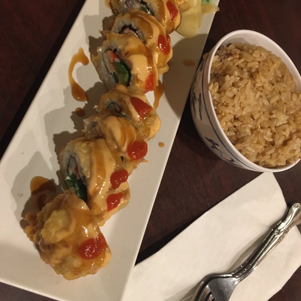 Happy Sumo - Jalapeño Roll with Fired Rice bowl - Japanese Near Me - Norcross, Georgia Happy Sumo - Jalapeño Roll with Fired Rice bowl - Japanese Near Me - Norcross, Georgia
