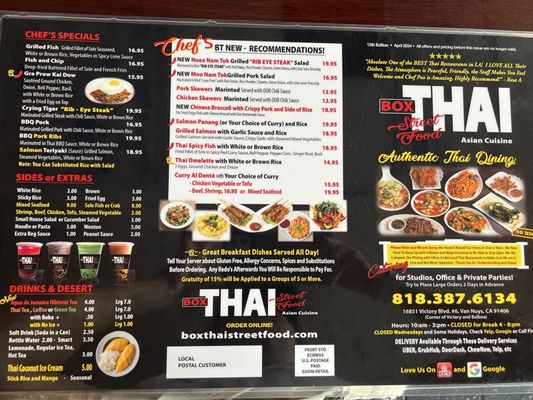 Menu photo 5 Box Thai Street Food Van Nuys, CA Menu photo 5 Box Thai Street Food Van Nuys, CA