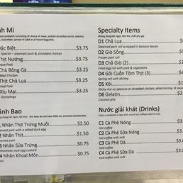 Houston Banh Bao menu Houston Banh Bao menu