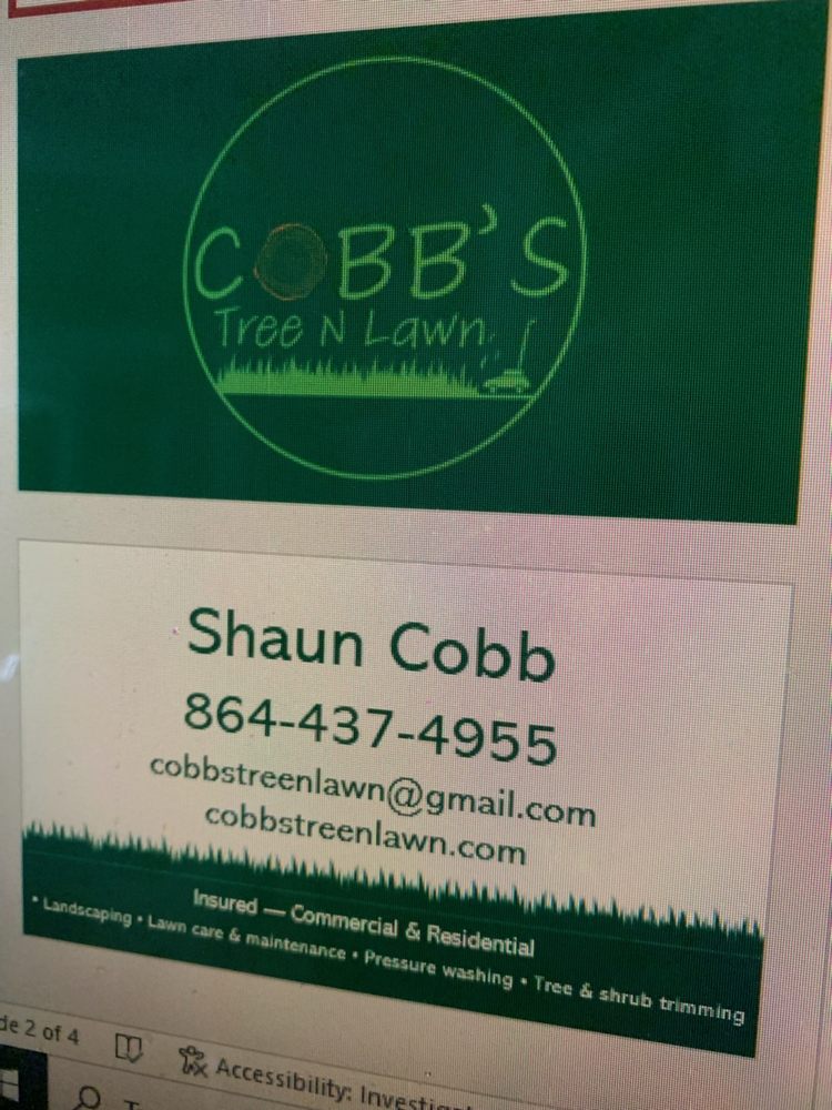COBB’S TREE N LAWN - Updated May 2026 - Request a Quote - Seneca, South ...