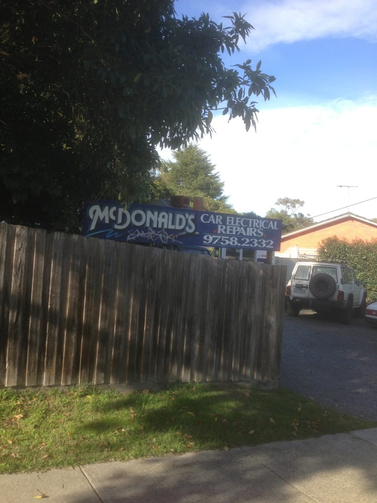 MCDONALD’S CAR ELECTRICAL REPAIRS Updated July 2024 Cnr Station St